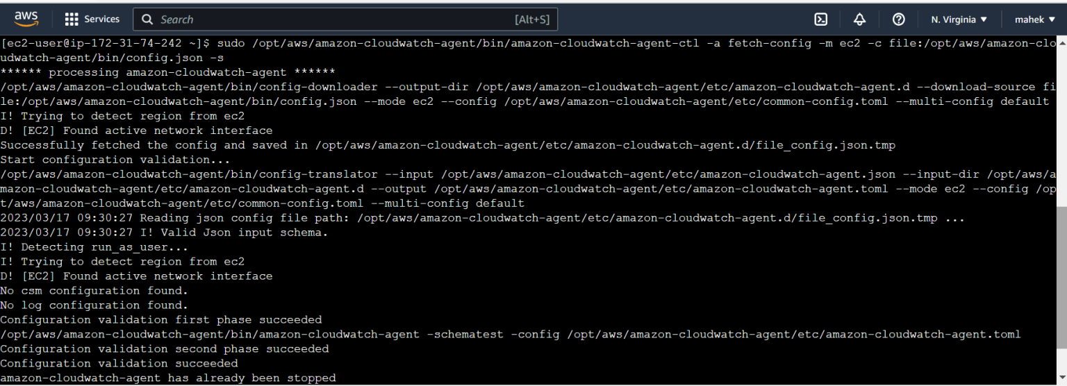 Material Metrics  cloudwatch-stoped
